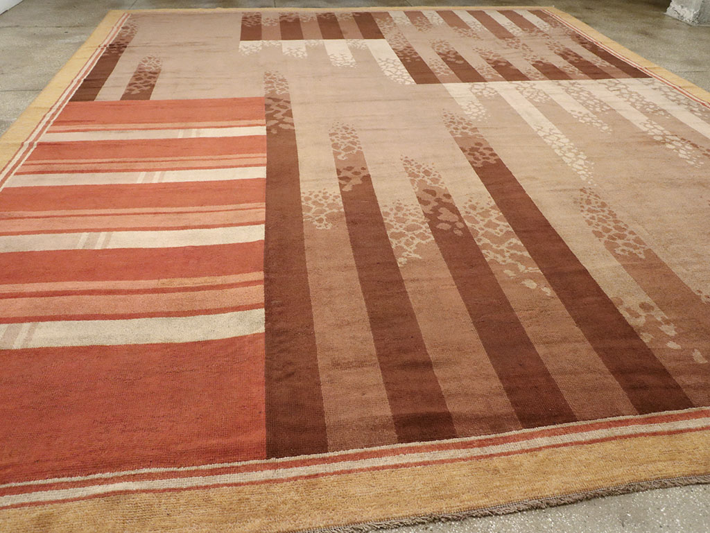 Vintage French Large Art Deco Carpet, No.31870 - Staging