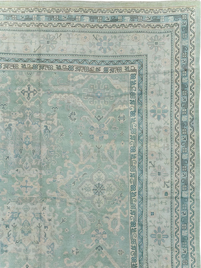 Antique Turkish Oushak Oversize Carpet, No.31871 - Staging