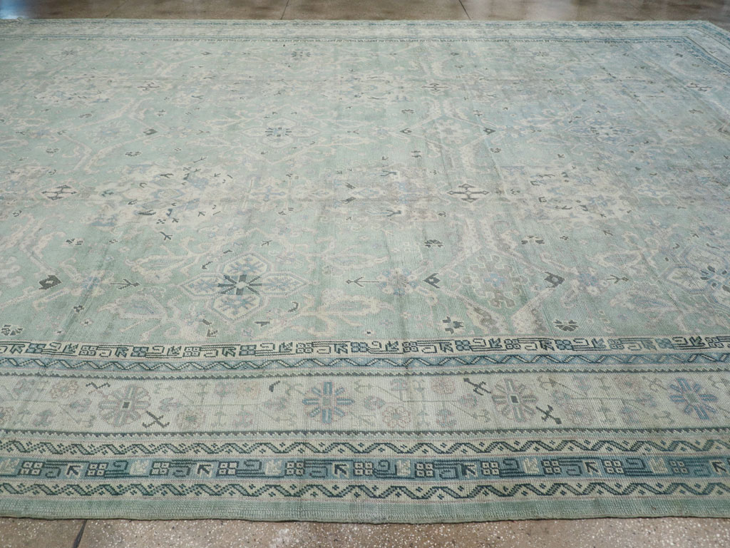 Antique Turkish Oushak Oversize Carpet, No.31871 - Staging