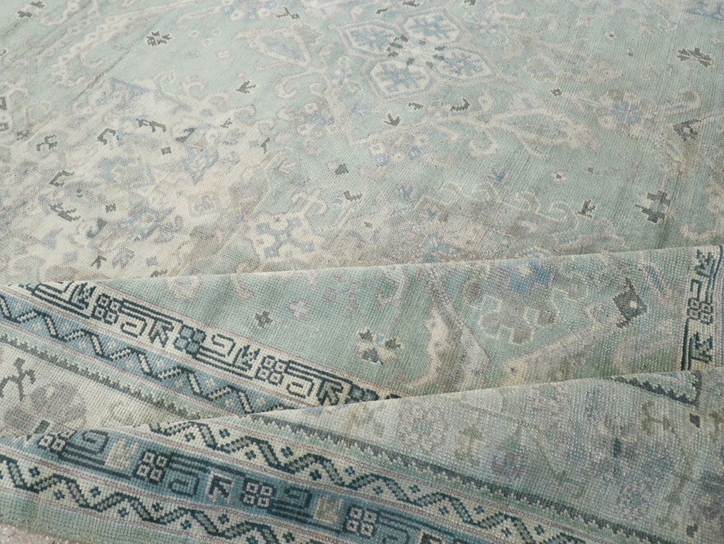 Antique Turkish Oushak Oversize Carpet, No.31871 - Staging
