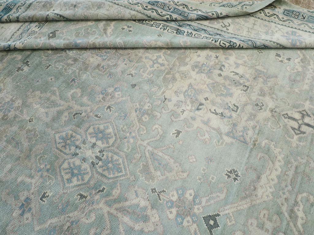 Antique Turkish Oushak Oversize Carpet, No.31871 - Staging
