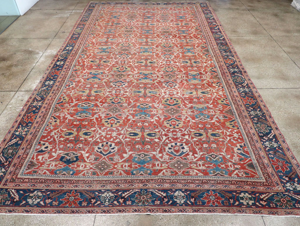 Antique Persian Mahal Large Carpet, No.31874 - Staging