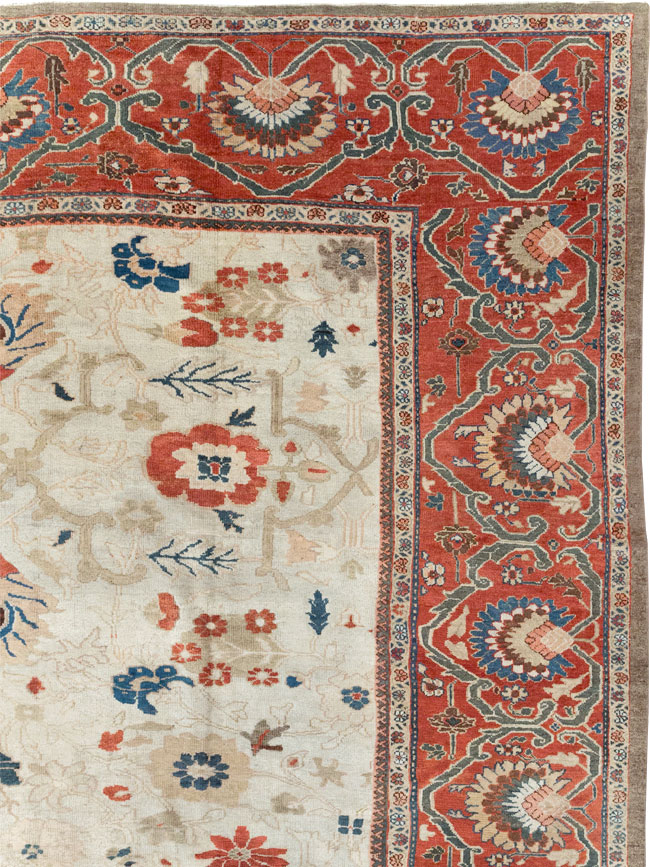 Antique Persian Sultanabad Large Carpet, No.31877 - Staging