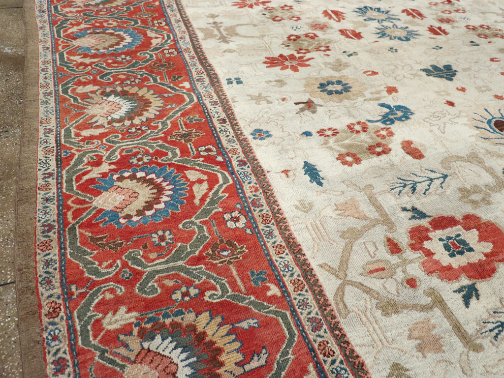 Antique Persian Sultanabad Large Carpet, No.31877 - Staging