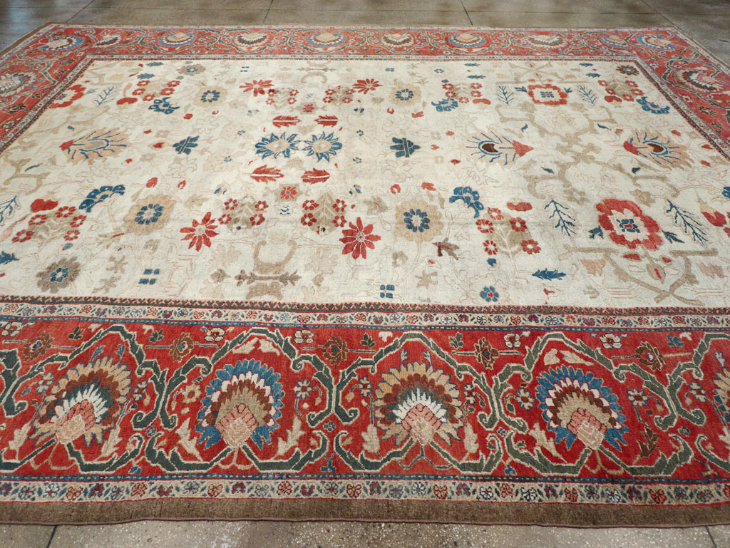 Antique Persian Sultanabad Large Carpet, No.31877 - Staging
