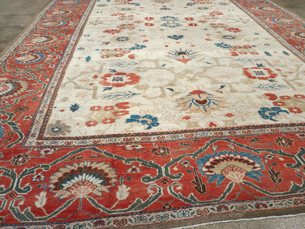 Antique Persian Sultanabad Large Carpet, No.31877 - Staging