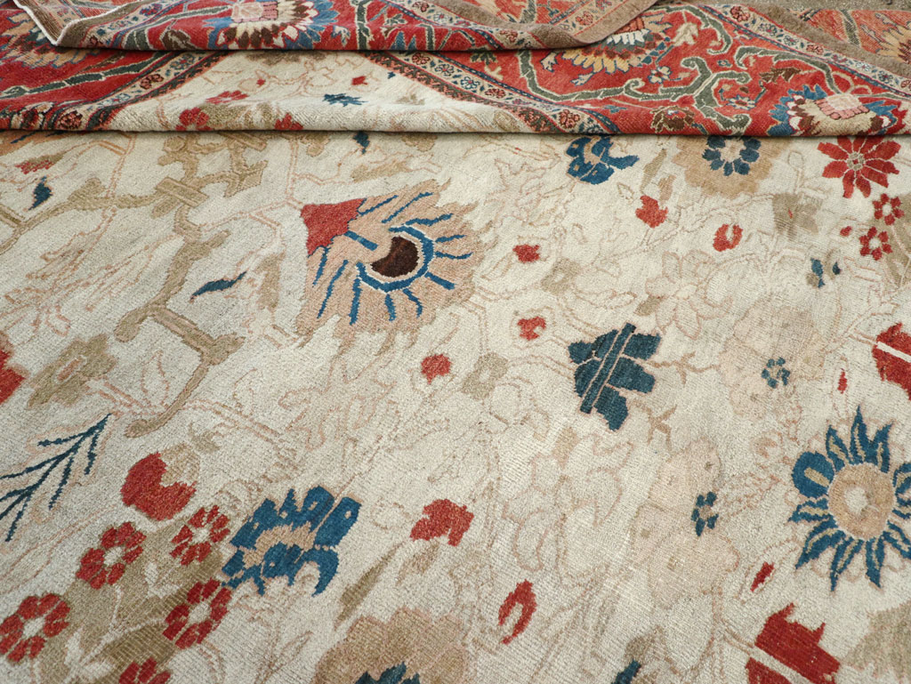 Antique Persian Sultanabad Large Carpet, No.31877 - Staging