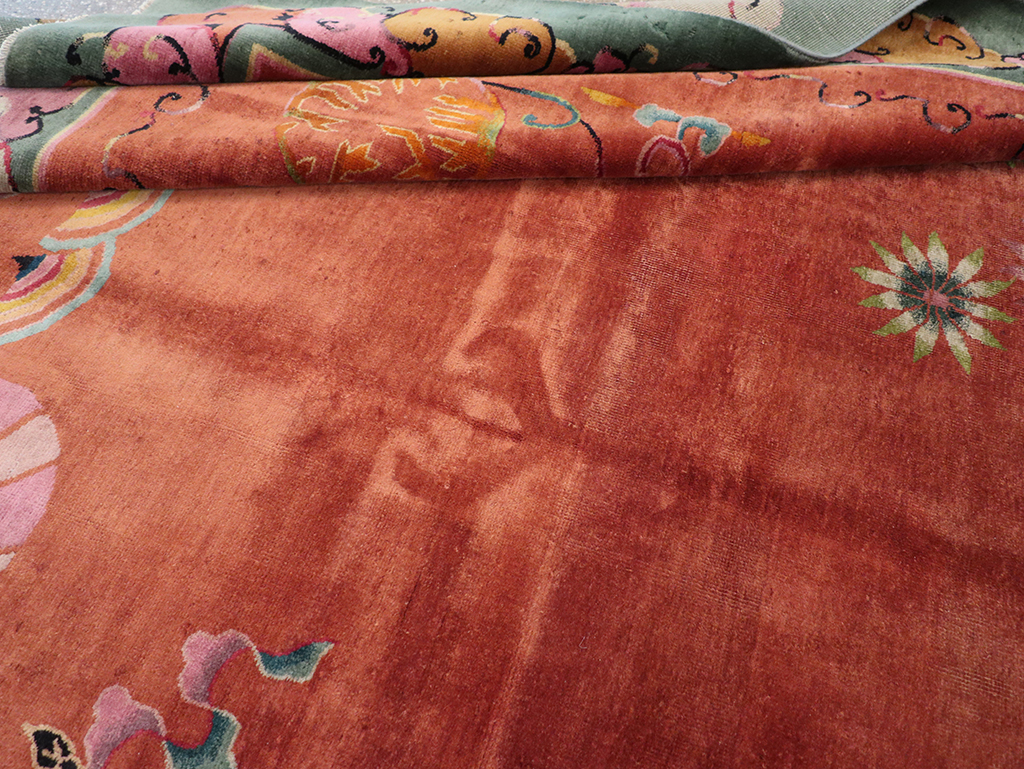 Vintage Chinese Art Deco Room Size Carpet, No.31885 - Staging