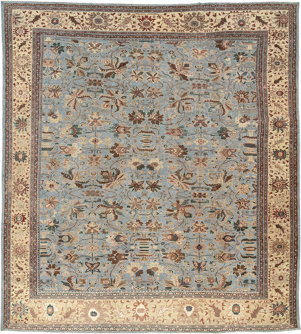 Antique Persian Mahal Large Room Size Carpet, No.31900 - Staging