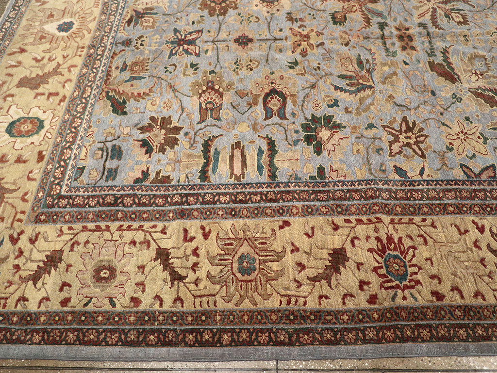 Antique Persian Mahal Large Room Size Carpet, No.31900 - Staging