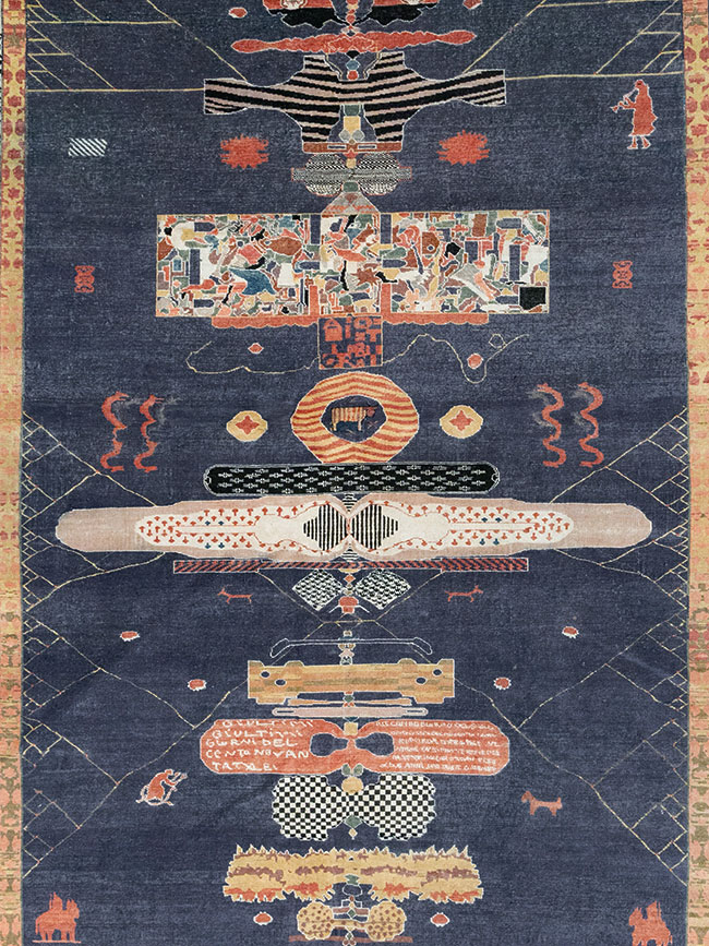 Vintage Turkish Anatolian Accent Carpet, No.31901 - Staging