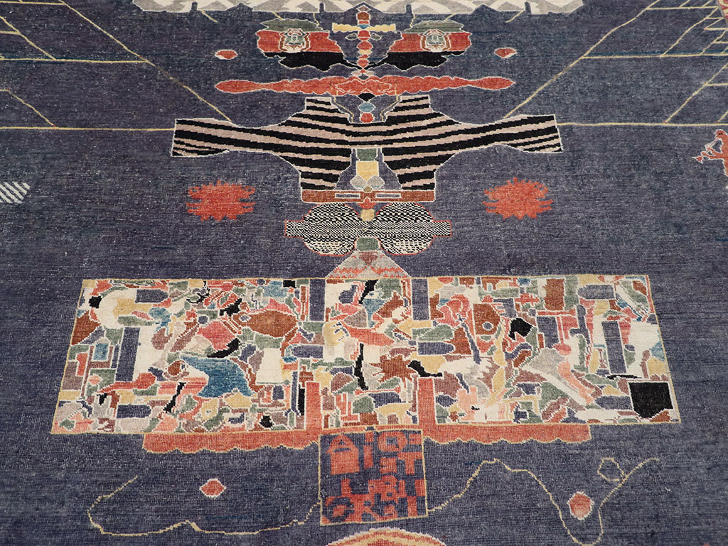 Vintage Turkish Anatolian Accent Carpet, No.31901 - Staging