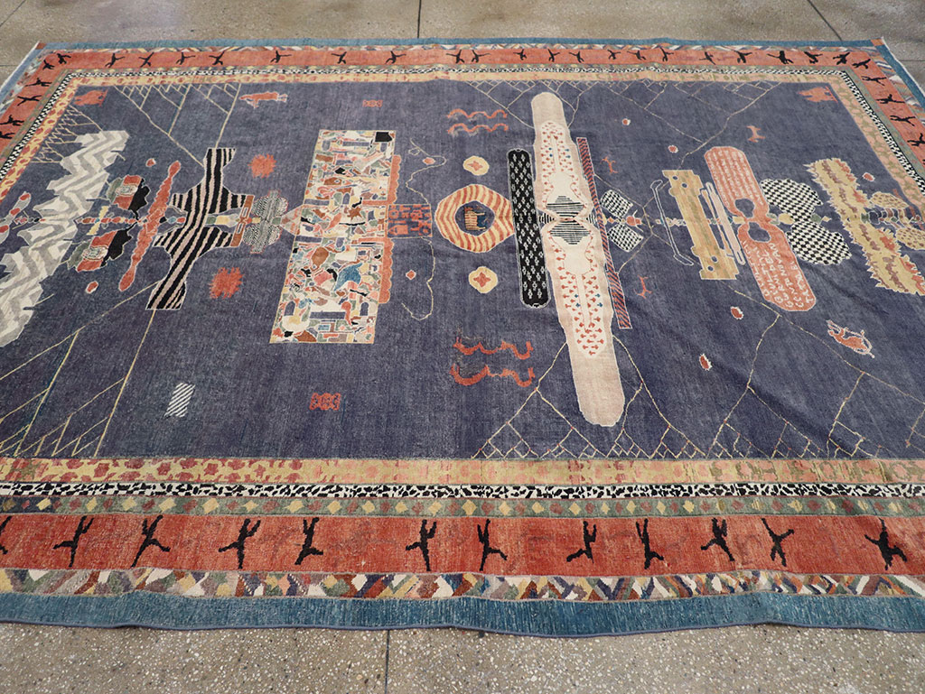 Vintage Turkish Anatolian Accent Carpet, No.31901 - Staging