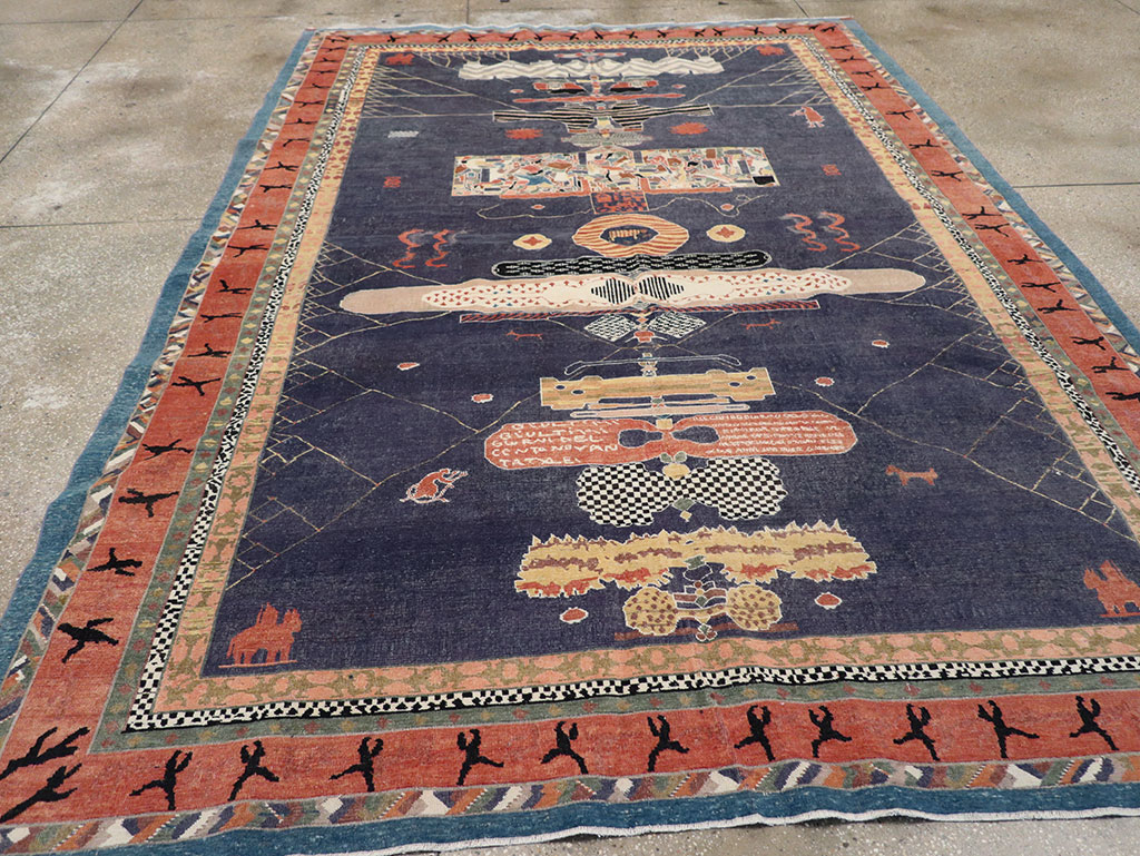 Vintage Turkish Anatolian Accent Carpet, No.31901 - Staging