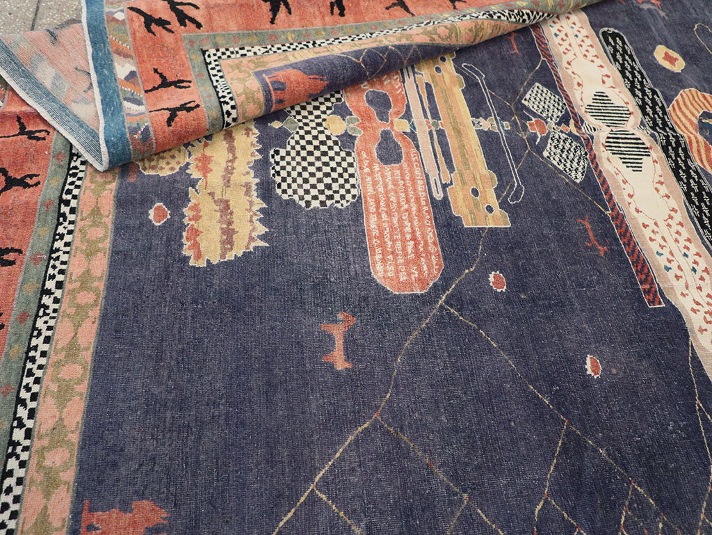 Vintage Turkish Anatolian Accent Carpet, No.31901 - Staging