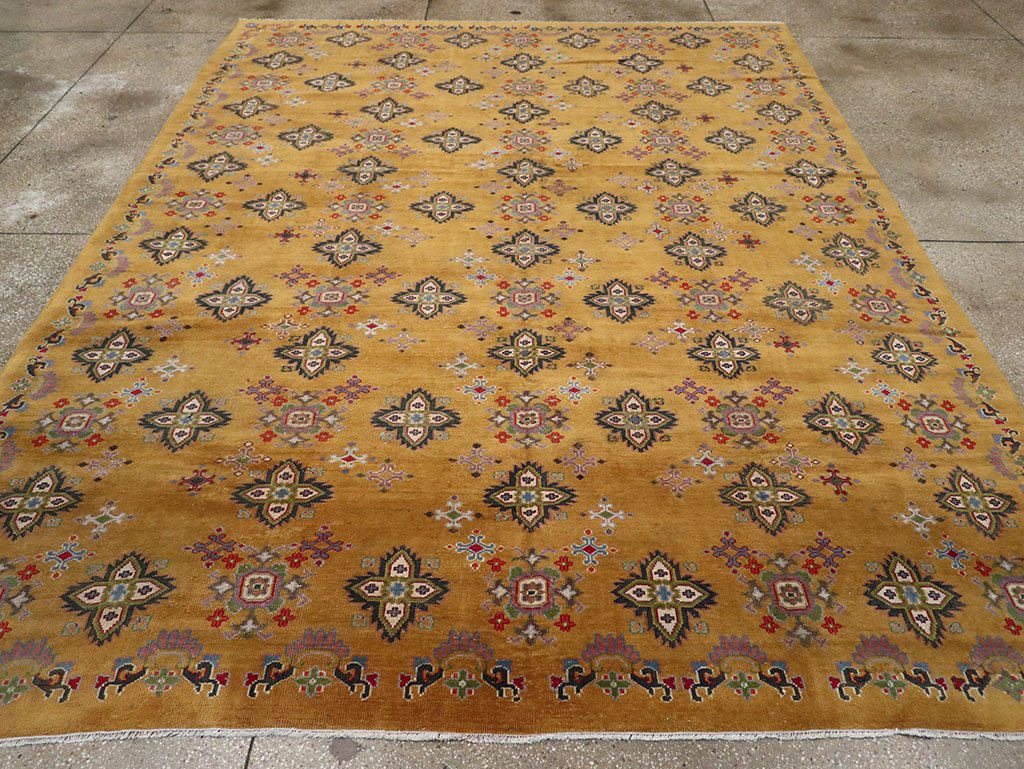 Vintage Indian Room Size Carpet, No.31921 - Staging
