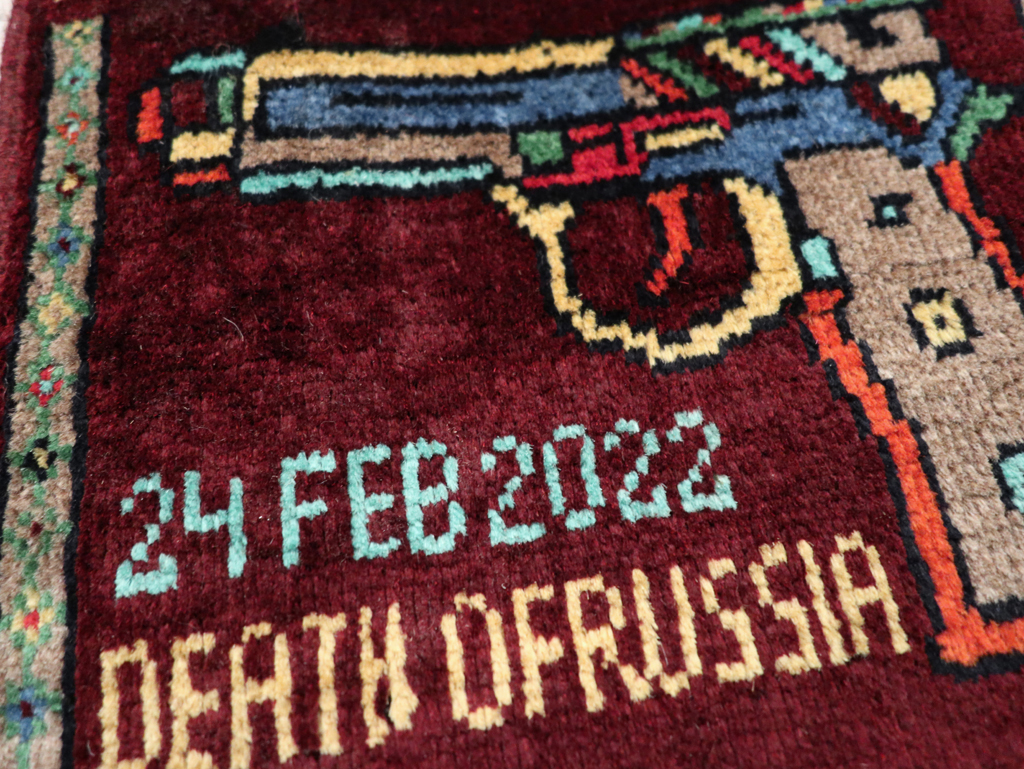 Vintage Afghan Baluch War Rug, No.31922 - Staging