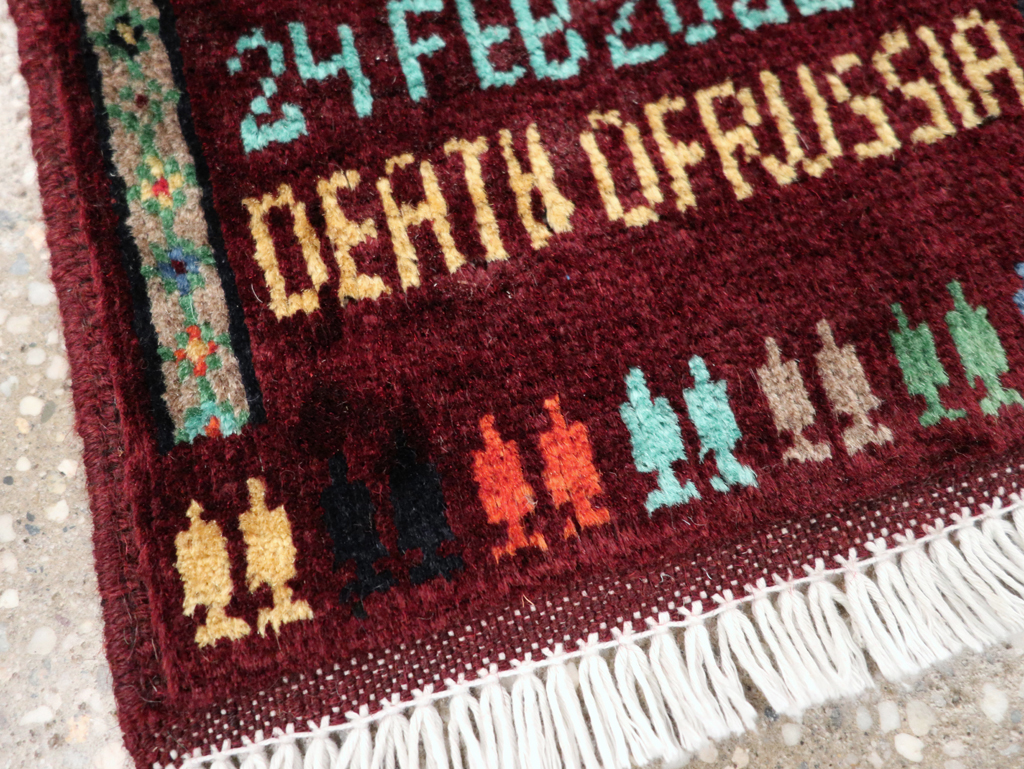 Vintage Afghan Baluch War Rug, No.31922 - Staging