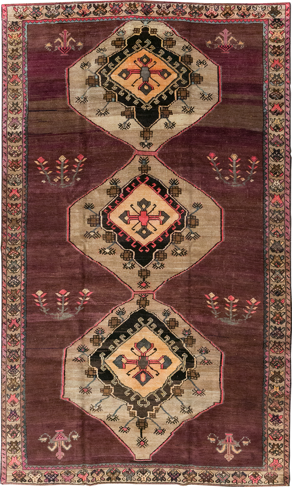 Vintage Turkish Anatolian Gallery Carpet, No.31927 - Staging