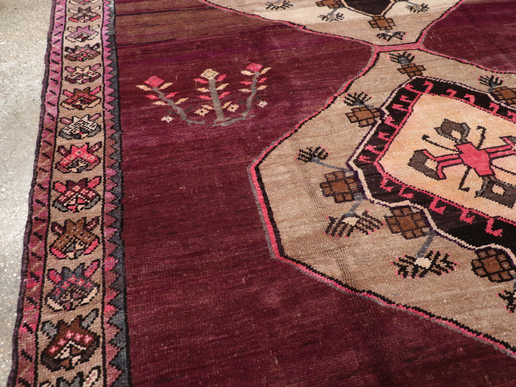 Vintage Turkish Anatolian Gallery Carpet, No.31927 - Staging