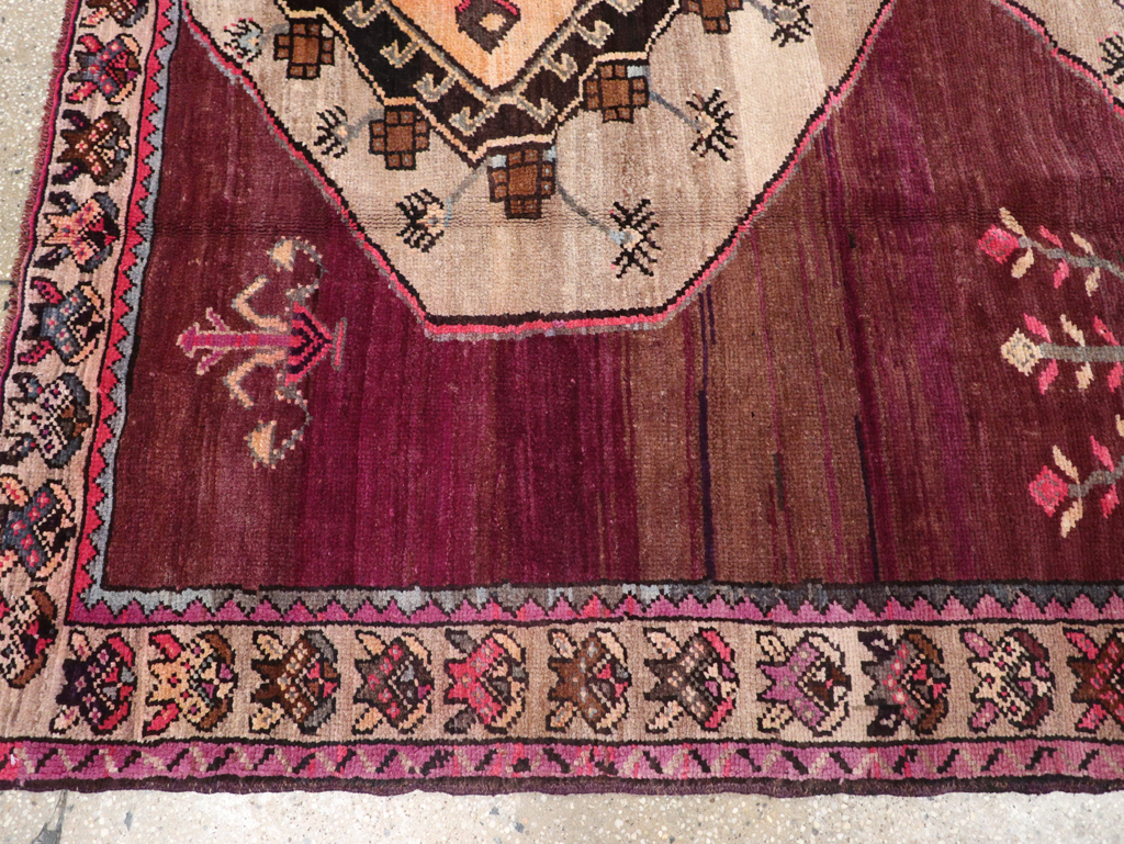 Vintage Turkish Anatolian Gallery Carpet, No.31927 - Staging