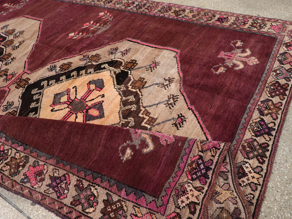 Vintage Turkish Anatolian Gallery Carpet, No.31927 - Staging