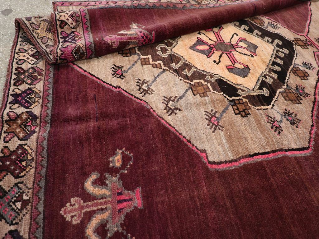 Vintage Turkish Anatolian Gallery Carpet, No.31927 - Staging