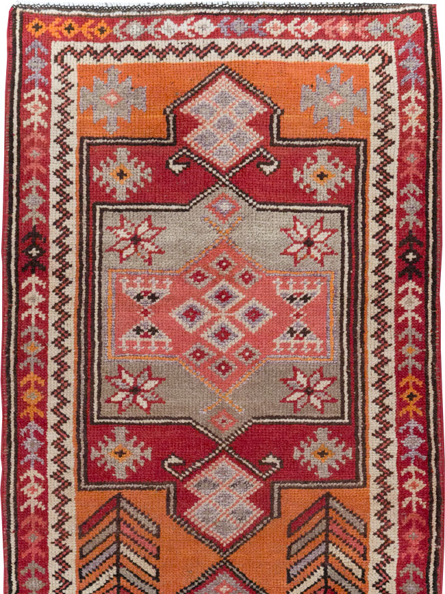 Vintage Turkish Tribal Runner, No.31928 - Staging