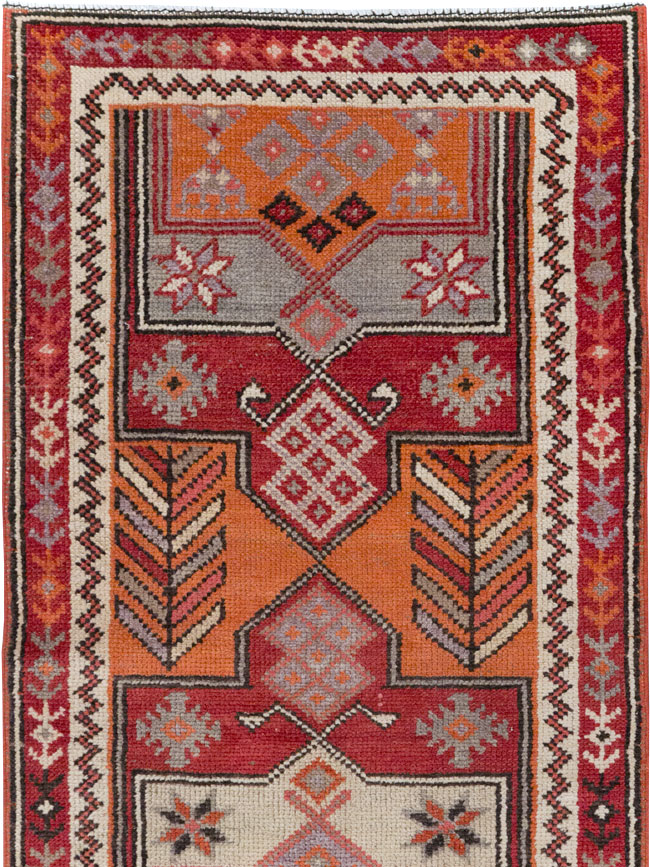 Vintage Turkish Tribal Runner, No.31928 - Staging