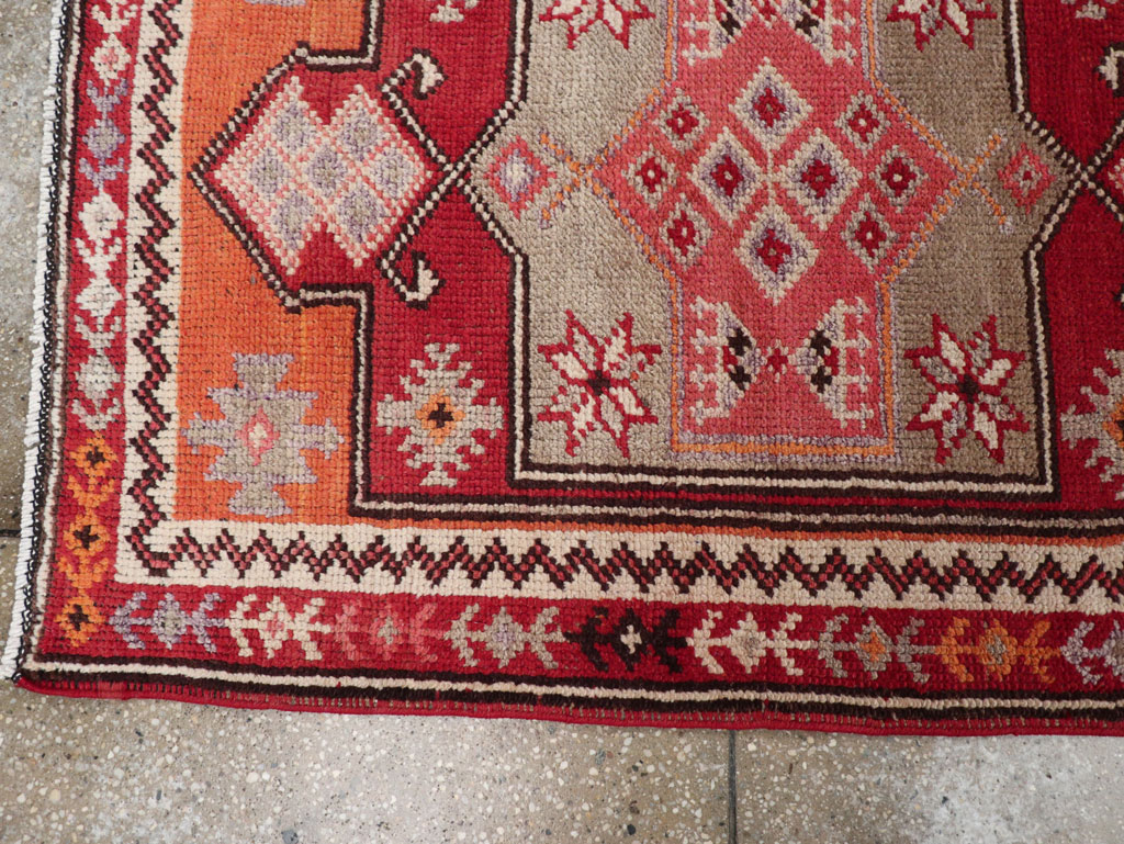 Vintage Turkish Tribal Runner, No.31928 - Staging