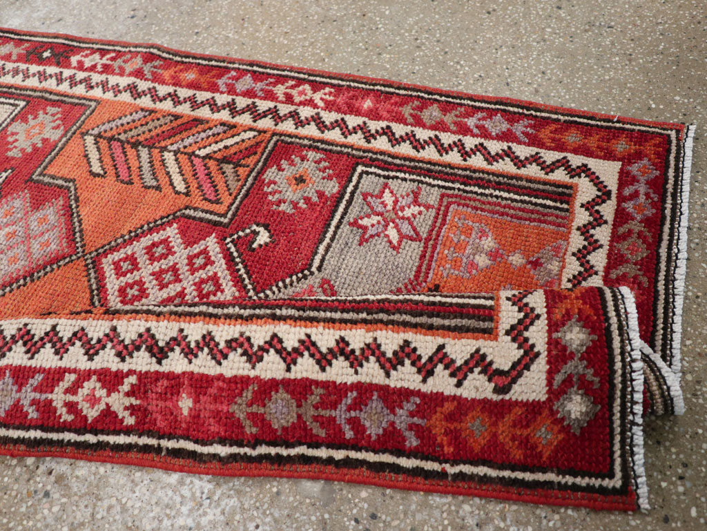 Vintage Turkish Tribal Runner, No.31928 - Staging