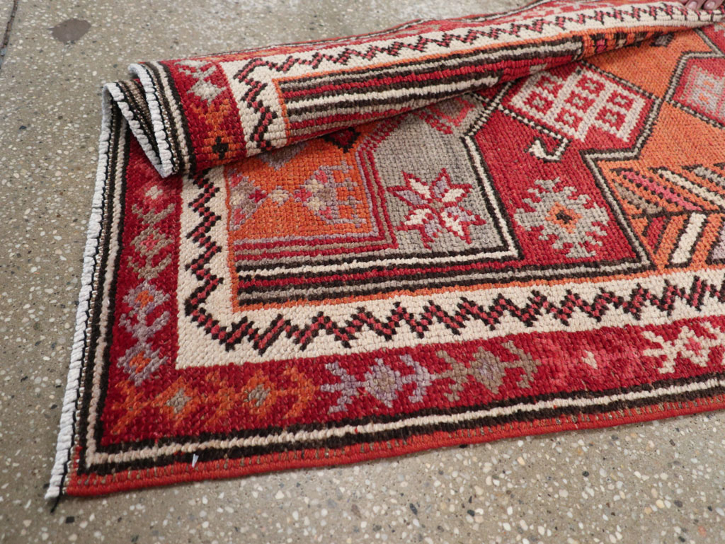 Vintage Turkish Tribal Runner, No.31928 - Staging