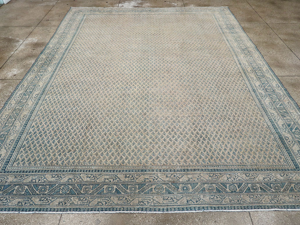 Vintage Persian Mir Saraband Room Size Carpet, No.31929 - Staging