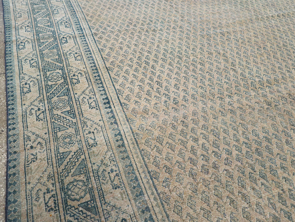 Vintage Persian Mir Saraband Room Size Carpet, No.31929 - Staging