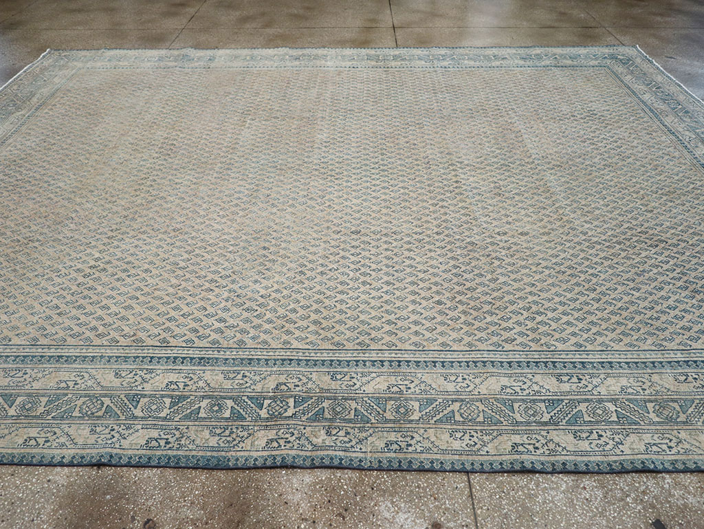 Vintage Persian Mir Saraband Room Size Carpet, No.31929 - Staging