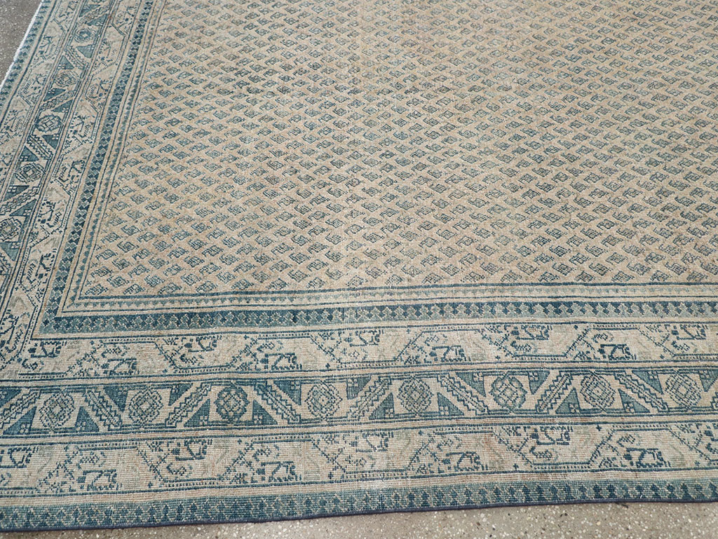 Vintage Persian Mir Saraband Room Size Carpet, No.31929 - Staging