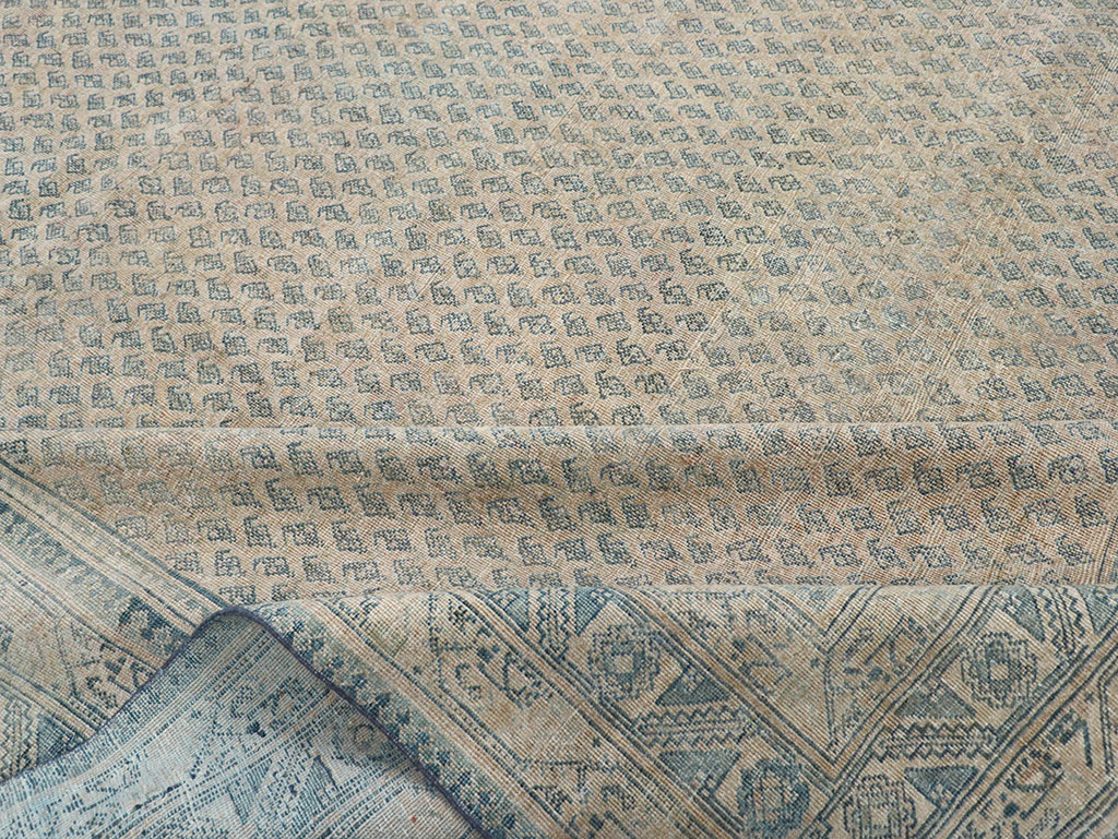 Vintage Persian Mir Saraband Room Size Carpet, No.31929 - Staging