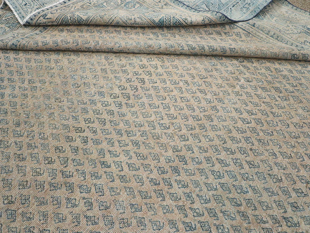 Vintage Persian Mir Saraband Room Size Carpet, No.31929 - Staging