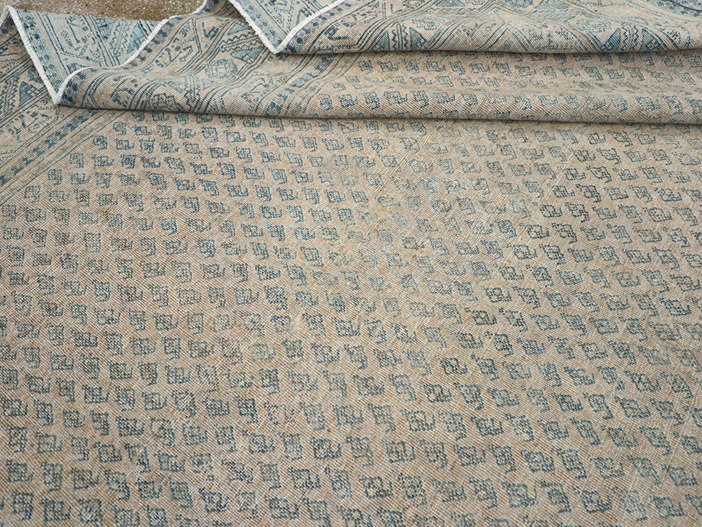 Vintage Persian Mir Saraband Room Size Carpet, No.31929 - Staging