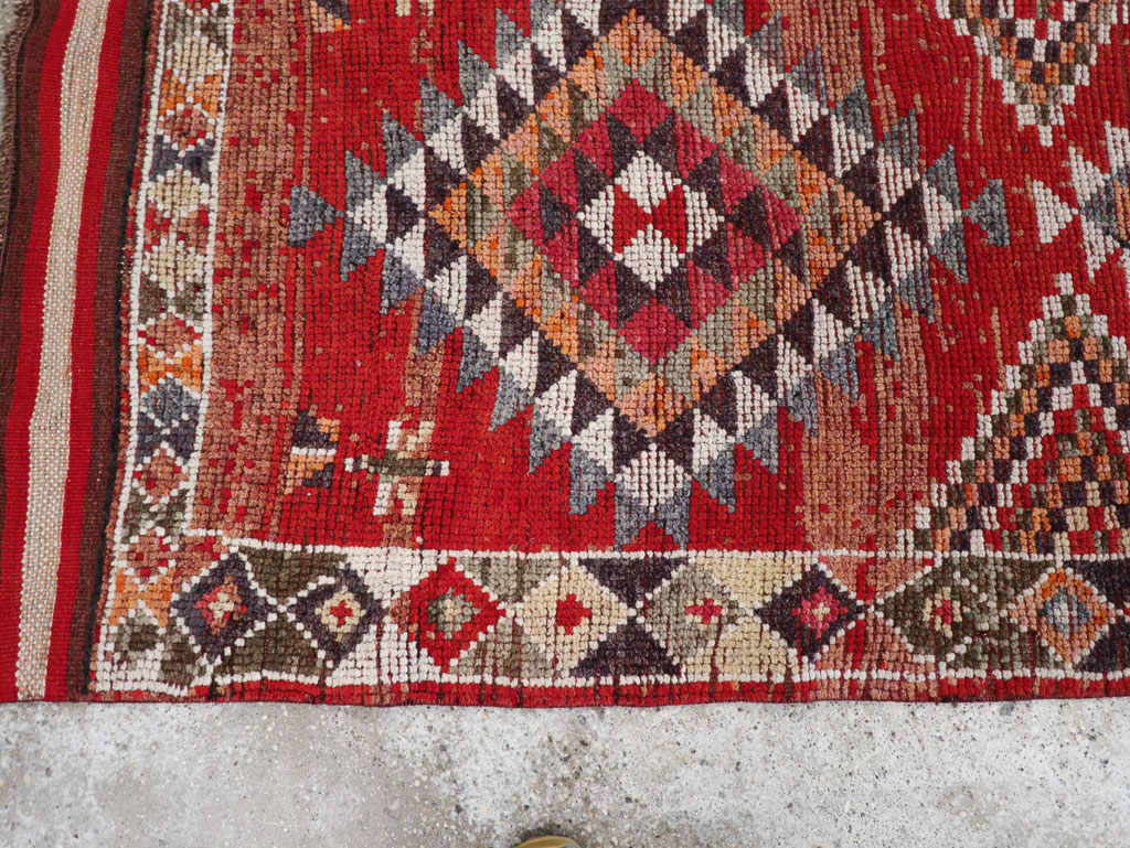 Vintage Turkish Tribal Runner, No.31934 - Staging
