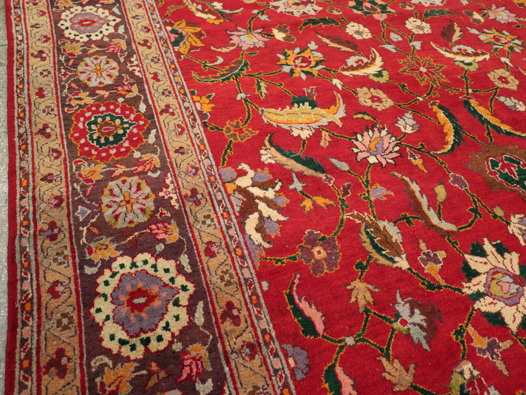 Antique Indian Amritsar Room Size Carpet, No.31935 - Staging