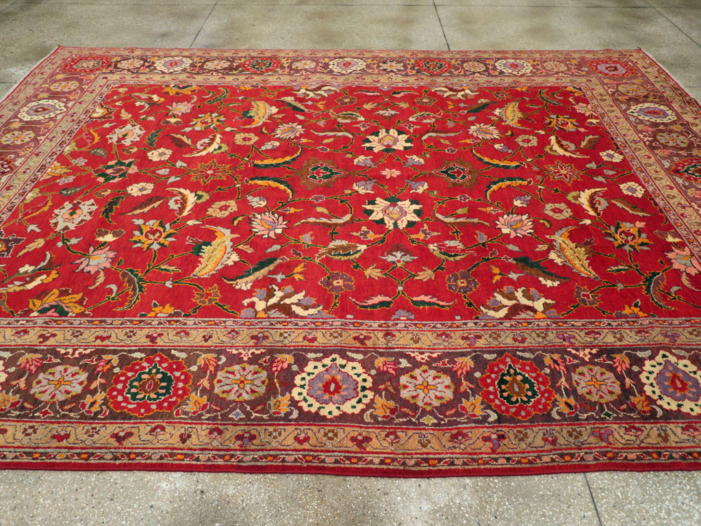 Antique Indian Amritsar Room Size Carpet, No.31935 - Staging