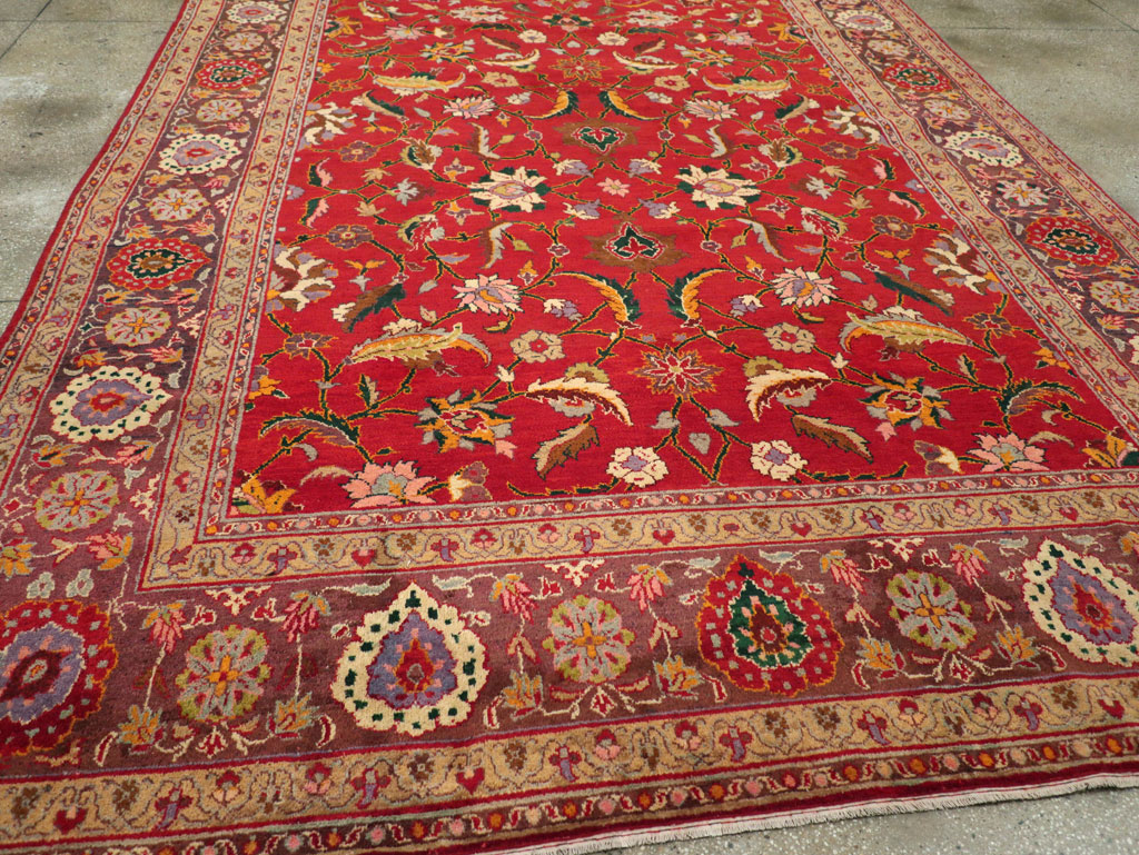 Antique Indian Amritsar Room Size Carpet, No.31935 - Staging