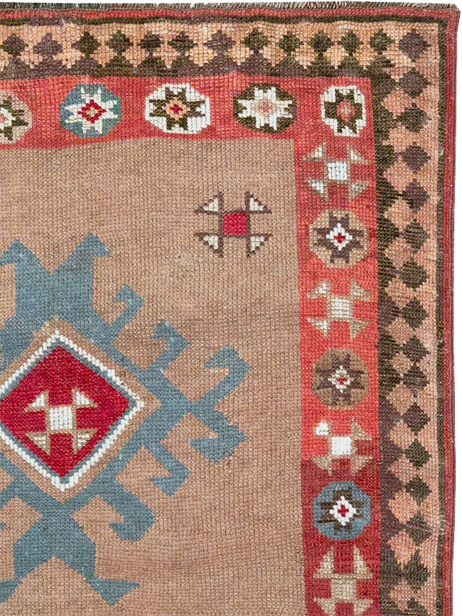 Antique Persian Camel Hair Serab Runner, No.31940 - Staging