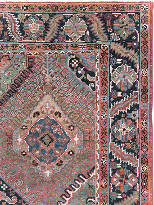 Antique Persian Heriz Carpet, No.31944 - Staging