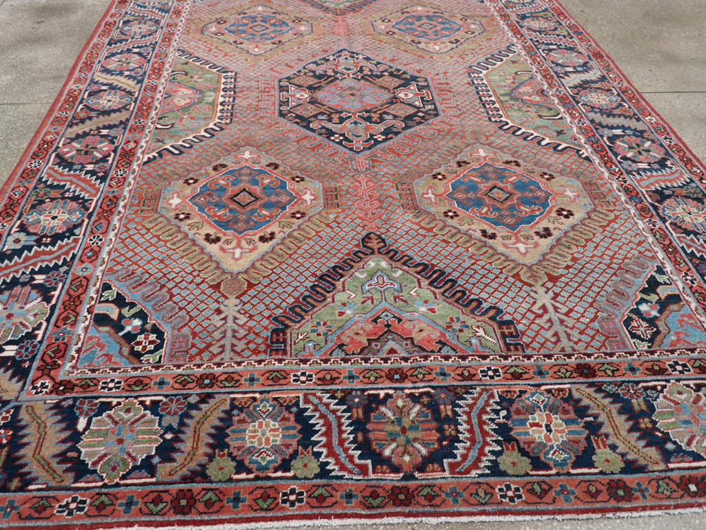 Antique Persian Heriz Carpet, No.31944 - Staging