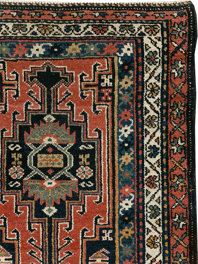 Antique Persian Kurdish Pictorial Rug, No.31953 - Staging