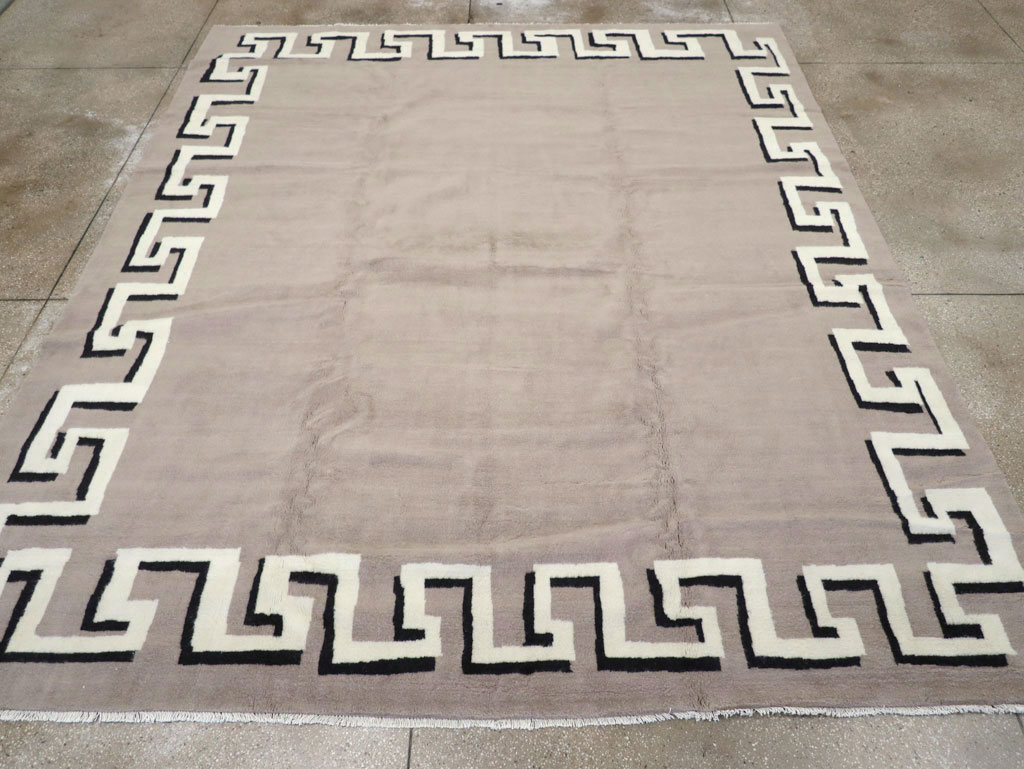 Modern Turkish Art Deco Carpet in the style of Christian Berard, No.31958 - Staging