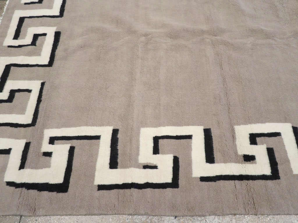 Modern Turkish Art Deco Carpet in the style of Christian Berard, No.31958 - Staging