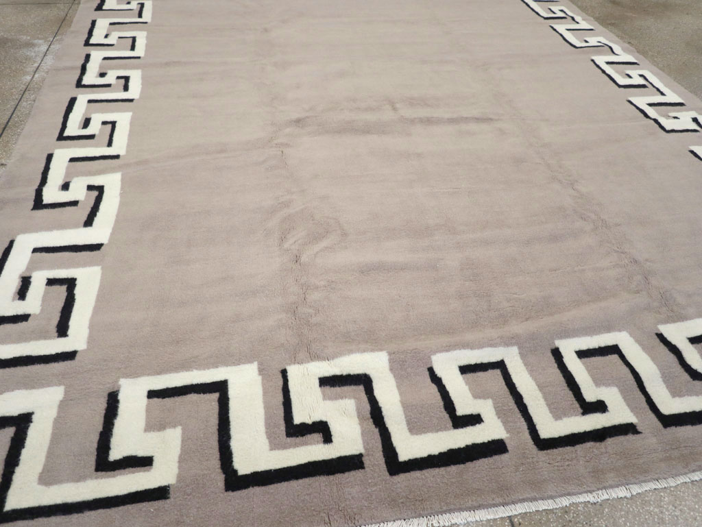 Modern Turkish Art Deco Carpet in the style of Christian Berard, No.31958 - Staging